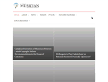 Tablet Screenshot of hamiltonmusician.com